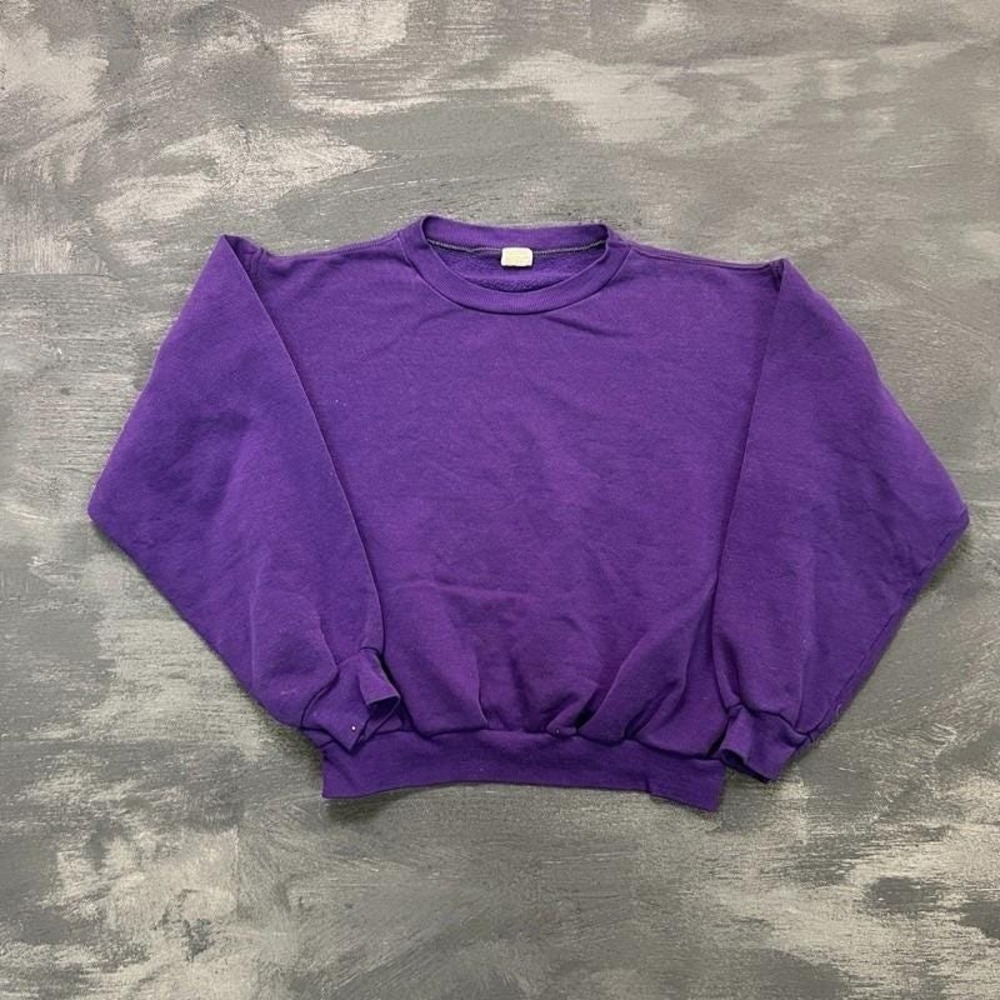 Vintage Russell Atheltic Sweatshirt Mens Small Purple 1970s USA